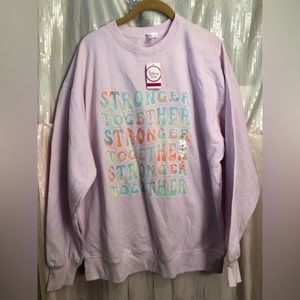 NWT Flirtitude Active long sleeve crew neck size small pink